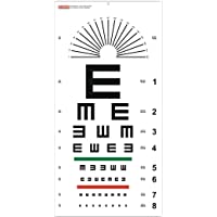 GIMA ref 31307 Mesa optométrica de Tumbling&quot-E&quot- 28x56cm- tabla para medir la agudeza visual con barra roja y verde…
